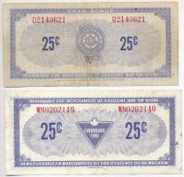 Kanada ~1960. 25c "Canadian Tire Corportaion Limited" vásárlási utalvány (2xklf) T:II-,III...