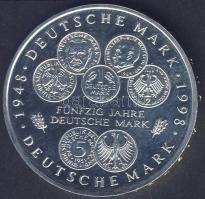 NSZK 1998. 10M Ag "50 éves a német Marka" T:1