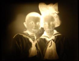 2 db üvegnegatív 24x19 cm eredeti dobozban