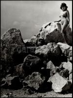 cca 1974 Aktfotók, 4 db fotóművészeti alkotás, 28x37 cm és 40x30 cm / 4 erotic photos