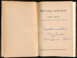 Bory Jenő: Márvány szilánkok Bory Jenő szobrászvésője alól.  Bp., é.n. Fővárosi Ny. Bory Jenőné dedi...