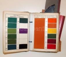 KÖnyvkötövászon anyagmintakönyv