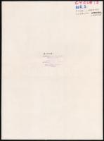 cca 1978 Wojciech Prazmowski lengyel fotóművész 3 db pecséttel jelzett, vintage fotóművészeti alkotá...