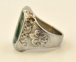 1933 Tűzzománc díszítésű ezüst színű cserkész gyűrű kiadva az 1933-as Gödöllői Jamboree alkalmából. ...