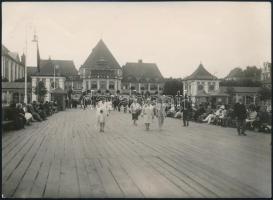 cca 1910 Zoppot Keleti-tengeri üdülőváros fényképe. / Sopot Eastern-Sea city view photo. Stengel jelzett fotó  18x12 cm