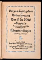 Félix Dahn Gesammelte Werke 2. kötet. Leipzig-Berlin-Grunewald, é..n, Breitkopf und Härtel-Hermann K...