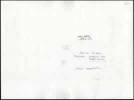 1984 Bándi András (?-?): Valaki megpróbálta, pecséttel jelzett, vintage fotóművészeti alkotás, 30x40...