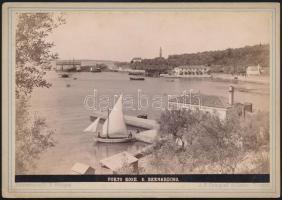 cca 1896 Porto Rose - Portoroz Sebastianutti & Benque keményhátú fotó / ca 1896 Portoroz photo 11x17 cm
