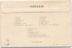 Szeged, modern leporelló 6 képpel, Képzőművészeti Alap kiadása