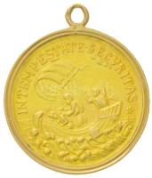 ~1893-1903. "Szent György" jelzett Au emlékérem, jelzett Au keretben (24 karátos), "F...