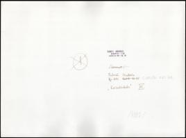 1982 Bándi András (?-?): Relativitás, pecséttel jelzett, vintage fotóművészeti alkotás, 30x40 cm