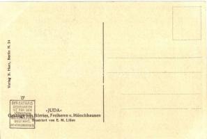 Enak vor Gomorrha. Serie Juda Gesänge von Börries, Freiherrn von Münchhausen. Verlag B. Harz / Jewis...