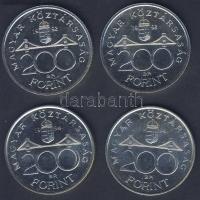 1992-94. 200Ft Ag "Deák" (2x) + "MNB" (2x) T:BU,exBU