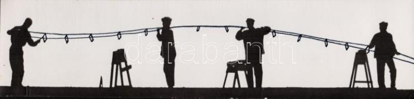 cca 1975 Magyar Alfréd budapesti fotóművész 2 db vintage fotóművészeti alkotása, az egyik feliratozo...