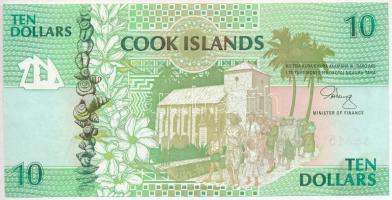 Cook-szigetek 1992. 10$ T:I-,II Cook Islands 1992. 10 Dollars C:AU,XF Krause 8