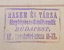 cca 1910 Budapest, magyar utász alakulat csoportképe, előtérben érdekes makettel. / Hungarian sapper...