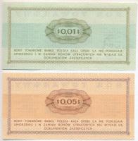 Lengyelország / Deviza tanúsítvány 1969. 1c + 5c T:III
Poland / Foreign Exchange Certificate 1969. ...