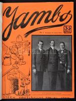 1924 Jambo. A dániai, 1924-es cserkész jamboree alkalmából kiadott képes újság számai. 1-12. komplett, hiánytalan. Egászvászon kötésben. / 1924 Complete issues 1-12. of the Jambo magazine, issued for the Jamboree in Denmark. In full linen cover.