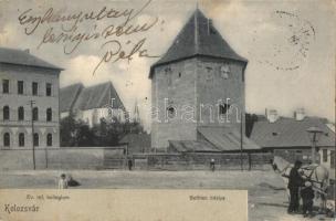 Kolozsvár, Cluj; Bethlen bástya, Evangélikus református kollégium / bastion, grammar school dorm (EK)