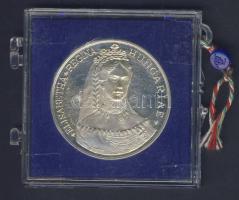 1987. "150 éve született Erzsébet királynő" Ag emlékérem T:BU Eredeti tokban!