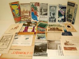 38 db háború előtto magyar és külföldi utazási prospektus sok érdekes képpel