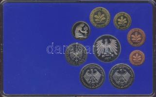 NSZK 1977. 1Pf-5M 9klf db, benne 2klf 2M, szettben T:PP