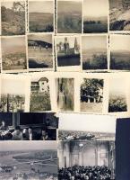 1944-1957 Szeged, Budapest, Esztergom: 21 db miniatür fotó