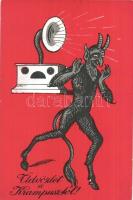 Üdvözlet a Krampusztól! / Krampus with gramophone