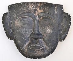 Kínai ezüst halotti / temetési maszk. Liao dinasztiabeli (907-1125) férfi maszk  vélhetően későbbi, ...