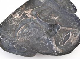 Kínai ezüst halotti / temetési maszk. Liao dinasztiabeli (907-1125) férfi maszk  vélhetően későbbi, ...