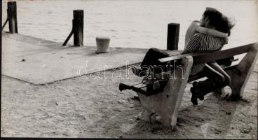 cca 1968 Kalocsai Rudolf budapesti fotóművész 2 db feliratozott vintage fotóművészeti alkotása, 22x4...