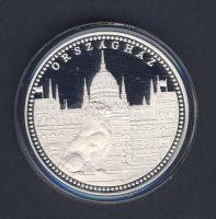 1998. "Pest, Buda, Óbuda egyesítése-Országház" Ag emlékérem 31,1g T:PP Díszdobozban!