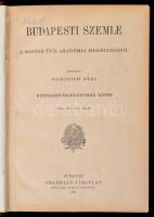 1931 Budapesti Szemle. Szerk.: Voinovich Géza. 1931. Július 644. szám. Bp., Franklin. Átkötött korab...