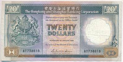 Hongkong 1988. 20$ T:III
Hong Kong 1988. 20 Dollars C:F
Krause 192