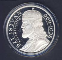 2000. "Szt. István-1000éves Magyarország" Ag emlékérem 31,1g T:PP Díszdobozban, tanúsítvánnyal!