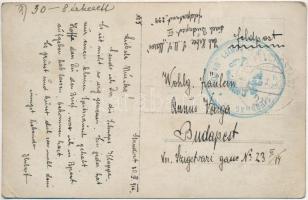 1916 Az SMS Maros Dunai Flottilla folyami monitor matrózait ábrázoló 2 db fotó és eredeti sapkaszala...