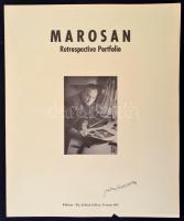 Marosán Gyula (1915 - 1996) - mappa, 11 lap a 20-ból (Toronto, 1967), linómetszet, Sorszámozott, öss...