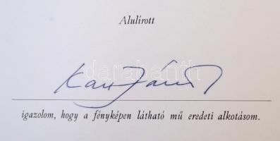 Kass János (1927-2010): Nimfák. Tus, papír. Jelzett. Üvegezett keretben, hozzá a művész által aláírt...