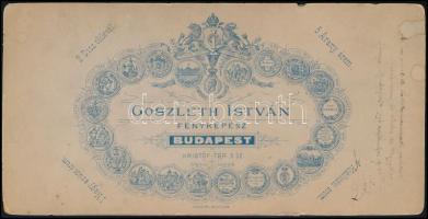 1895 Huszártiszt aláírt fotója / Hussar soldier's signed photo. 11x21 cm