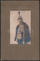 cca 1910 Kitüntetett magyar katonatiszt fotója szombathelyi fotós műterméből / Decorated Hungarian soldier. 9x14 cm On cartboard.