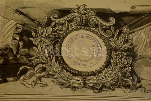 1913 Trencséni huszár végelbocsájtó levele hajtásnyomokkal / 1913 Disarming document for hussar