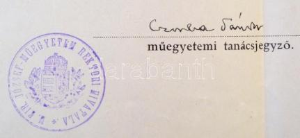 1926 Gépészmérnöki oklevél