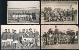 cca 1930-1960 8 db különböző magyar focicsapatot ábrázoló fotó / Hungarian football teams