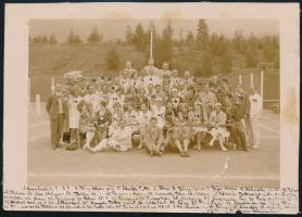 cca 1930 Ótátrafüred a csehszlovákiai magyar teniszbajnokság résztvevői, 2 db fotó a képen szereplők...