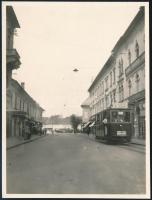 cca 1940 Nagyszeben villamossal / Hermannstadt with tram 9x13 cm