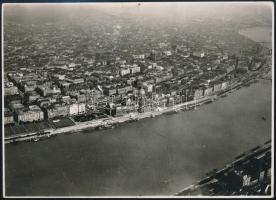 cca 1930 Budapest, légi fotó / Budapest photo from the air. 16x12 cm