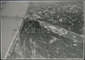 cca 1930 Budapest, légi fotó / Budapest photo from the air. 16x12 cm