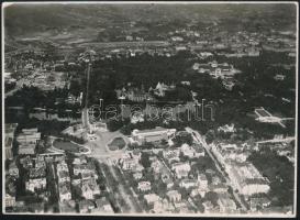 cca 1930 Budapest, légi fotó / Budapest photo from the air. 16x12 cm