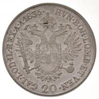 1835E 20kr Ag "I. Ferenc" Gyulafehérvár (6,65g) T:2 / 
Hungary 1835E 20 Kreuzer Ag "...