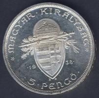 1938. 5P Ag "Szt.István" T:1-
